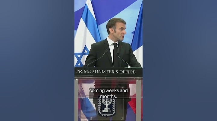 Macron in Jerusalem: France Stands With Israel