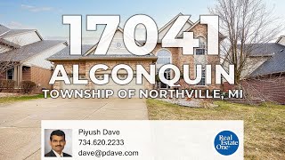 17041 Algonquin Drive, Township of Northville, MI 48168