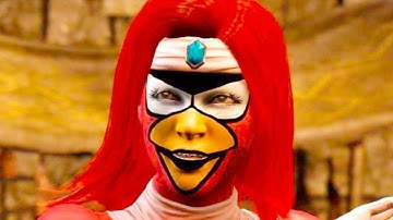 Mortal Kombat XL - Angry Birds Kitana PC Mod Performs Intro Dialogues Vs All Characters