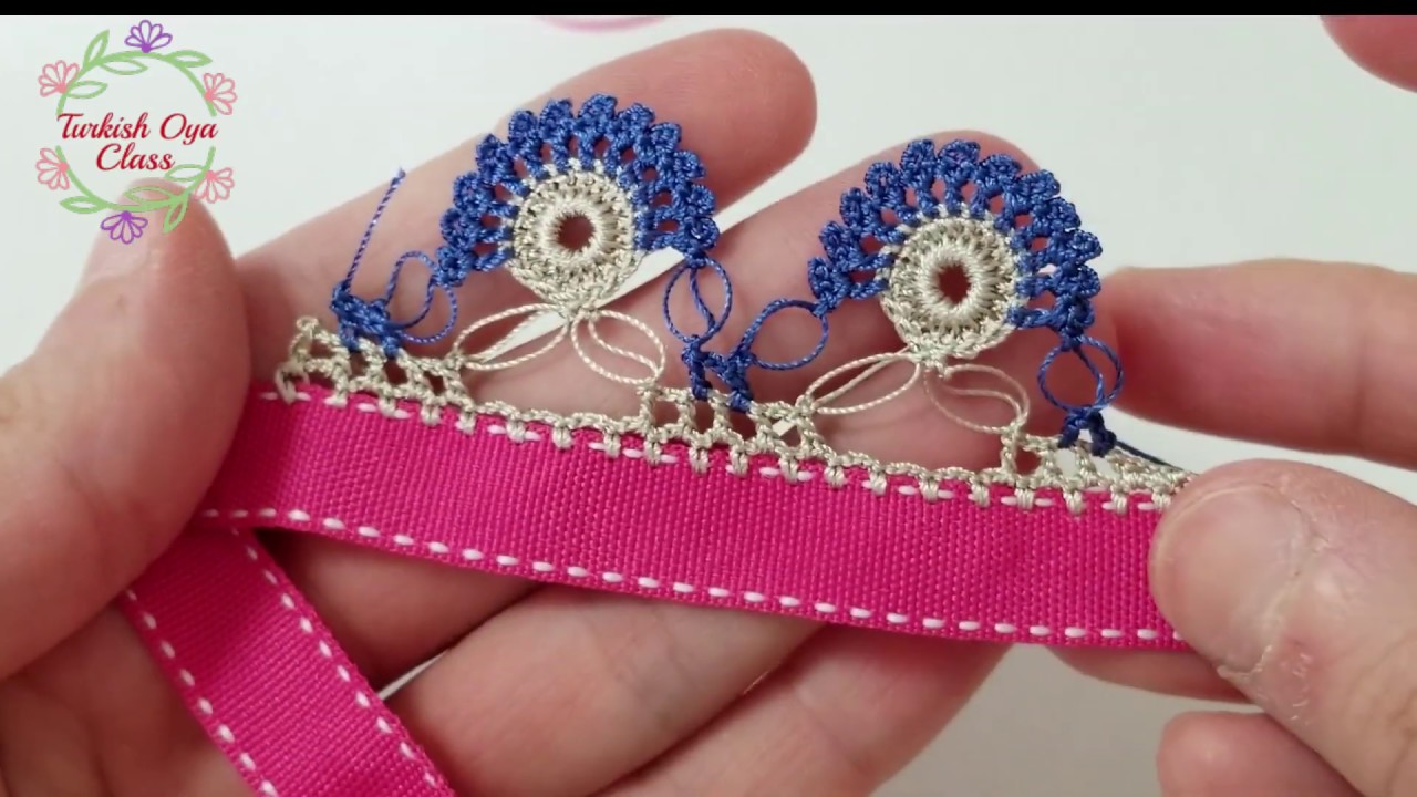 Oya-25 Sıralı ve zarif Oya Modeli [English Subtitled] Crochet Edging ...
