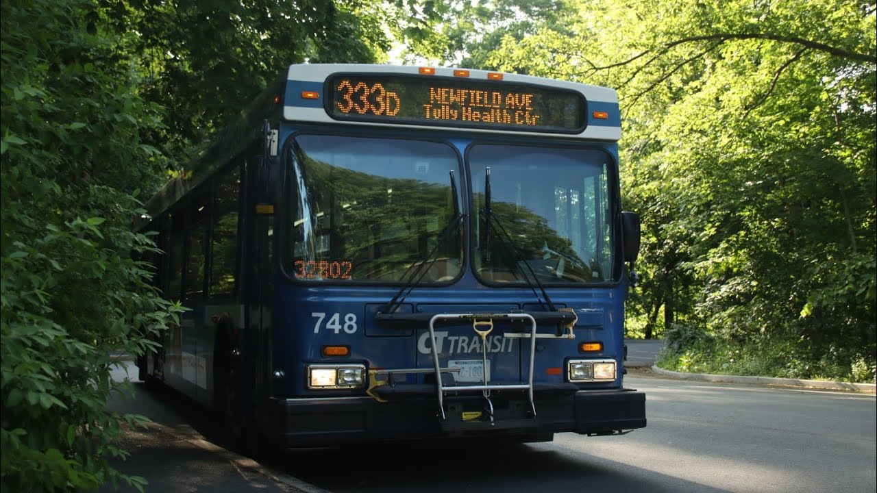 CT Transit Onboard 2007 New Flyer D40LF 748 On The 333D To Davenport