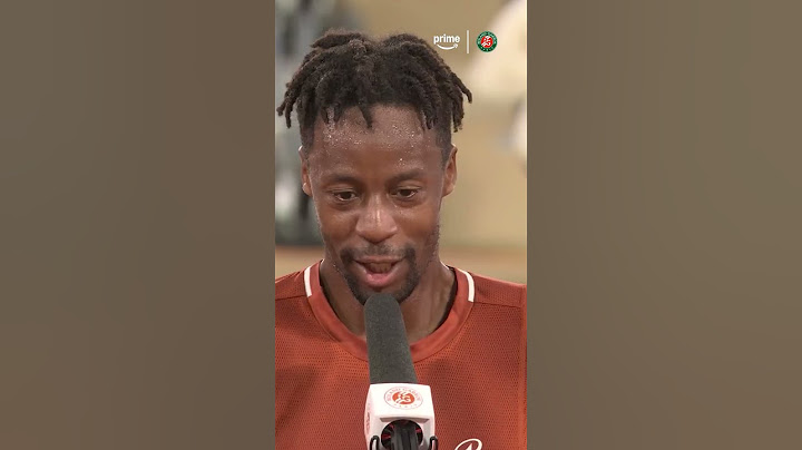 😍🎙️ Gaël Monfils déclare son amour à #RolandGarros