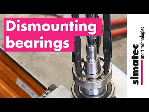 Dismounting / removing bearings with simatool Ball Bearing Puller