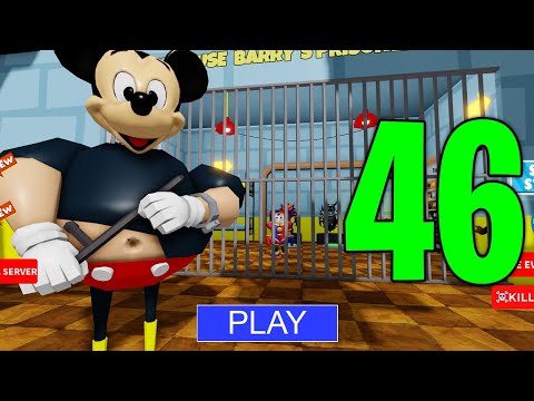 Roblox - Gameplay Walkthrough Part 46 - Pomni: Mickey Mouse Barrys Prison Run (iOS, Android) @JuniorForGaming