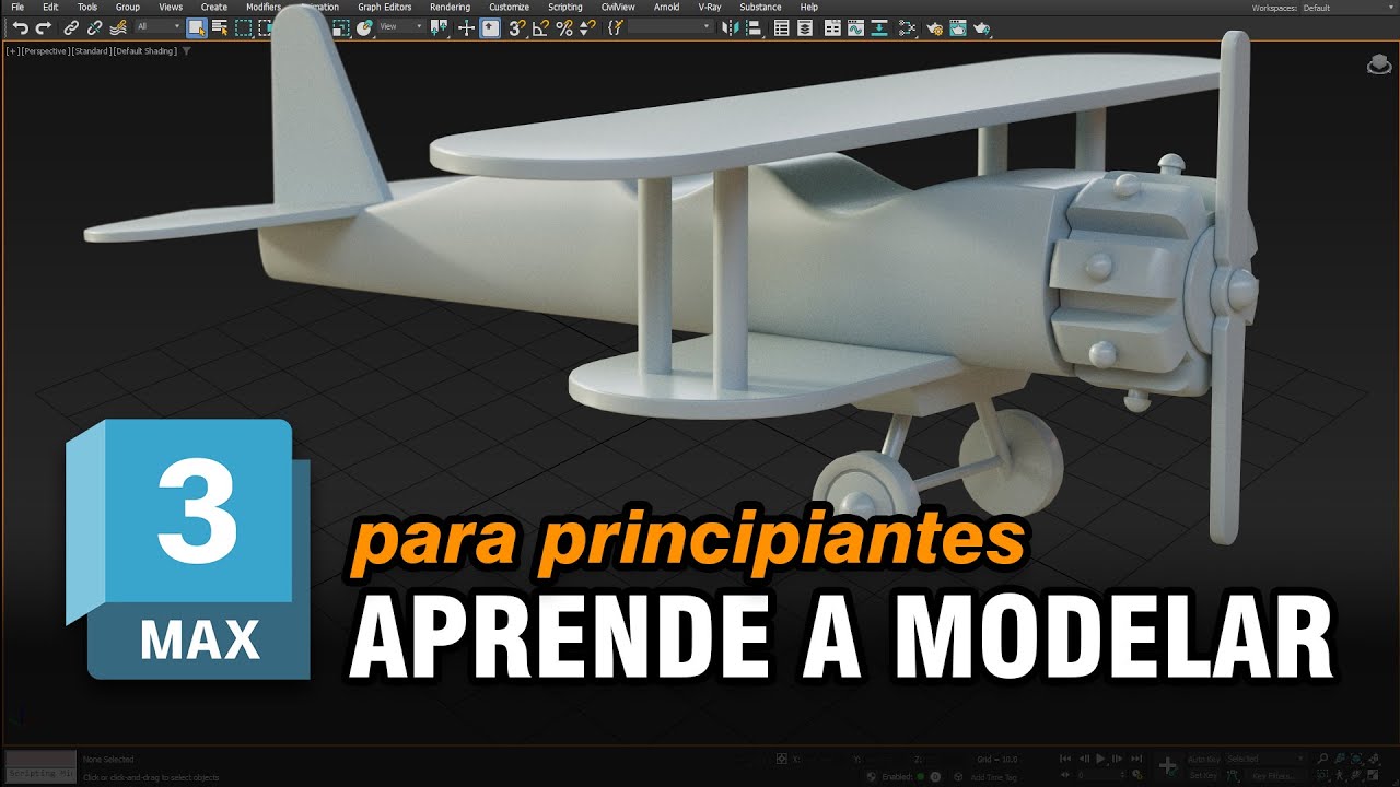 Tu primer modelado en 3ds Max para principiantes | GianCR - YouTube