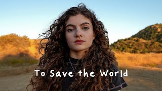 Video thumbnail of "Sophie Pecora - To Save the World (Official Lyric Video)"