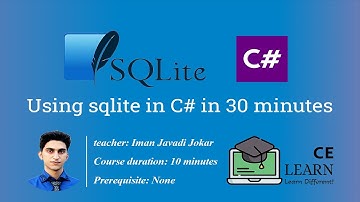 Using Sqlite in C# in 30 minutes