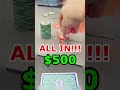 $1000 LUCKIEST HAND EVER!! #shorts #poker