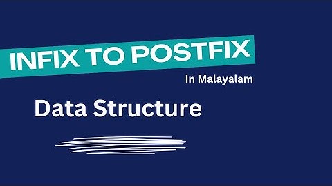 DATA STRUCTURE |COMPUTER SCIENCE INFIX TO POSTFIX |KTU S3 |MALAYALAM|