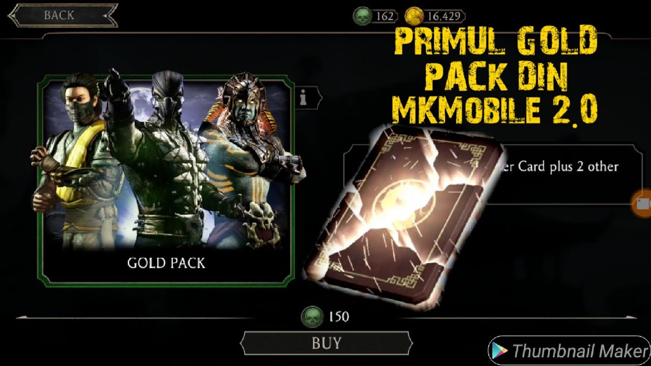 Mortal Kombat Mobile 2.0 România Am cumpărat primul GOLD PACK