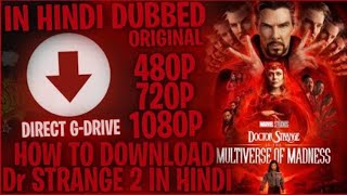 Full HD Dr. Strange Multiverse of madness download link hindi, English with subtitles