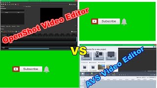 Chroma Key|OpenShot Video Editor Vs AVS Video Editor||Subscribe button Like button animation