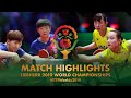 Hina Hayata/Mima Ito vs Wang Manyu/Sun Yingsha | 2019 World Championships Highlights (Final)