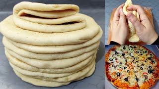 طريقة تخزين عجينة البيتزا بالمجمد بعجينة اسفنجيه خفيفة متل القطن👌