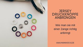 Jersey Druckknöpfe anbringen - Tutorial