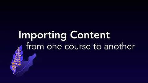 Importing Content from One Moodle Course to Another