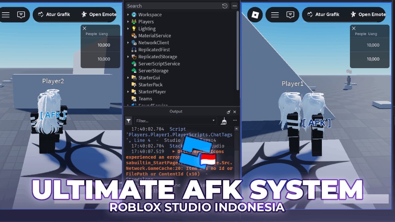 [FREE MODEL] ULTIMATE AFK SYSTEM | Roblox Studio Indonesia - YouTube