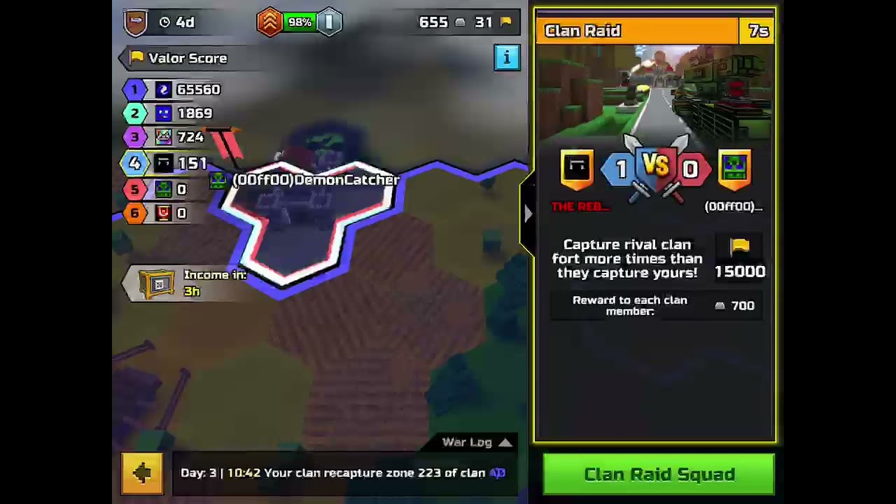 Winning 🥇 15000 Valor points for my clan in clan war 😎  (Pixel gun 3D)