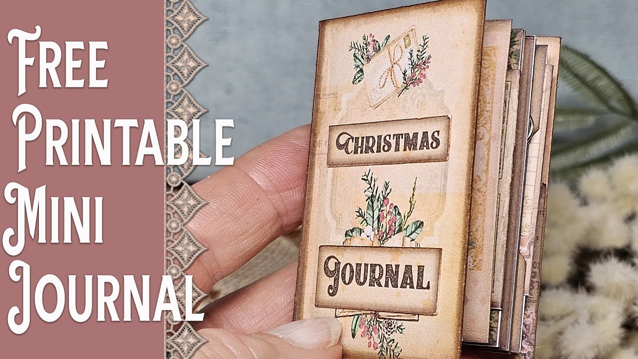FREE PRINTABLE MINI CHRISTMAS JUNK JOURNAL - Tutorial - YouTube