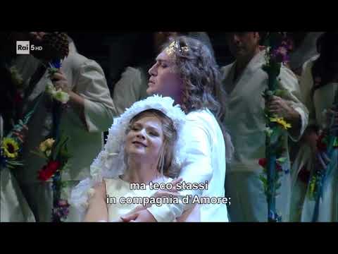 Monteverdi, L'Orfeo, atto primo, scena di Orfeo e Euridice