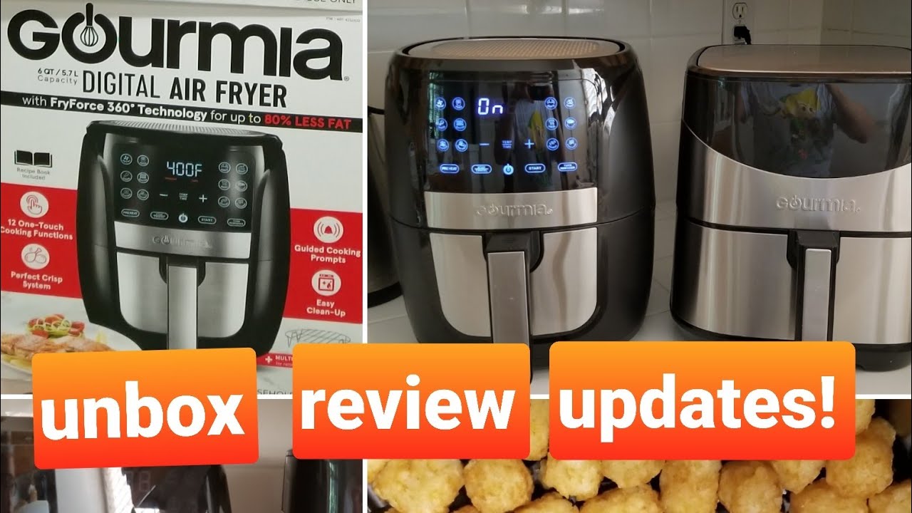 Gourmia 6-qt Digital Air Fryer with Guided Cooking Black