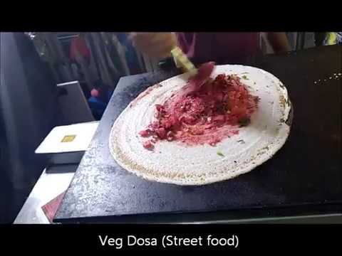 Vegetable Dosa | Street food | snacks | Dosa | Mumbai Street food | Indian Pancake | Indian Street Food (Khana pakana)