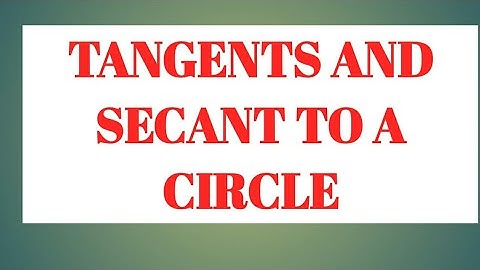 Tangents and secants toa circle introduction part2( 10th maths, ssc maths, 10 class maths)
