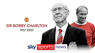 Thousands gather at Old Trafford to say goodbye to Sir Bobby Charlton