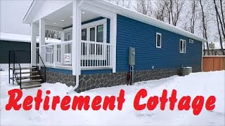 New 16 x 44  Retirement Cottage Mobile Home tour. 2 bedroom 1 bath (705 sq,ft). Winnipeg Canada