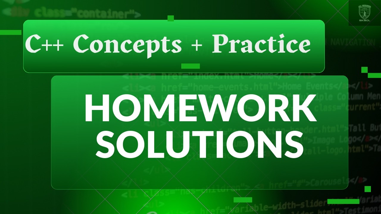 C++ Variables Homework Solutions (Naming Rules + Data Types) - YouTube
