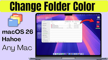 macOS Tahoe 26: How to Change Folder Color on MacBook Pro / Air [2025] #macbook