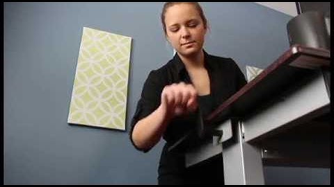 Luxor Crank Adjustable Flat Top Stand Up Desk