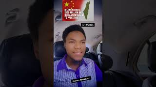 Beijing Ta Bayar Da Tallafin Jin-Kai Na $100M Zuwa Falasɗinu #arewapresenter #globalupdate