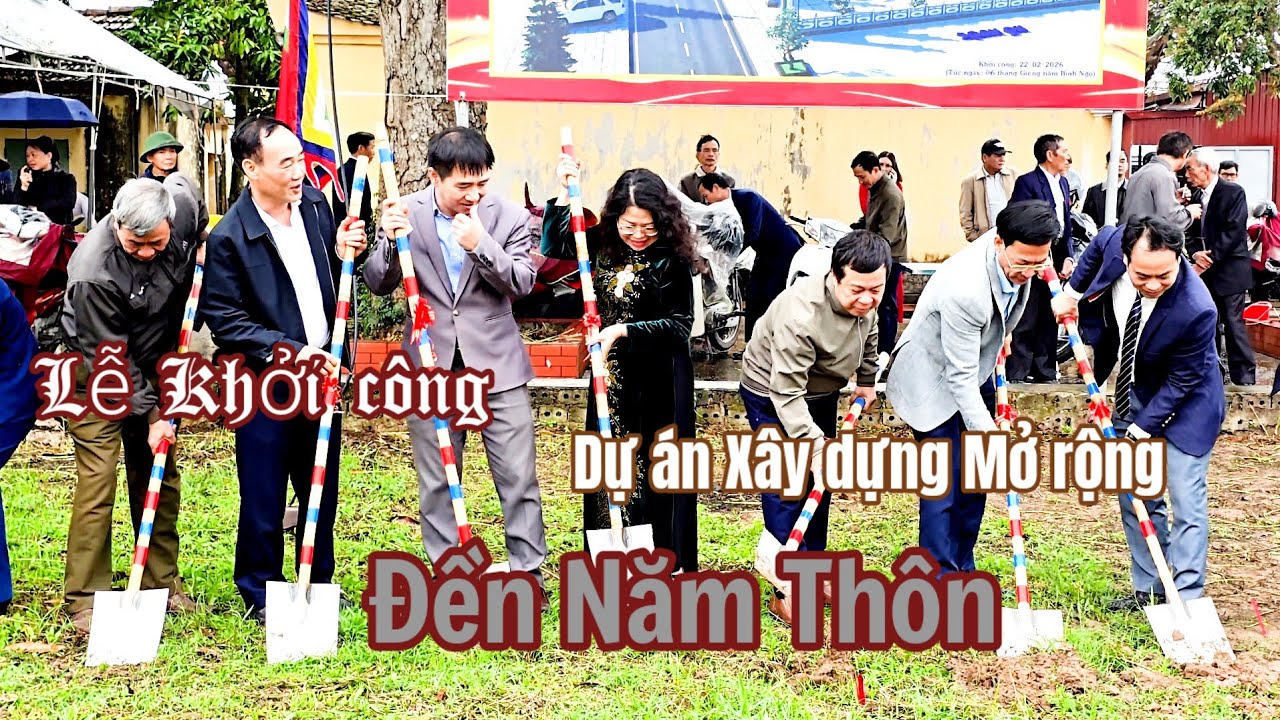 Lễ khởi công -Dự Án xây dựng mở rộng - Đền Năm thôn An Khoái