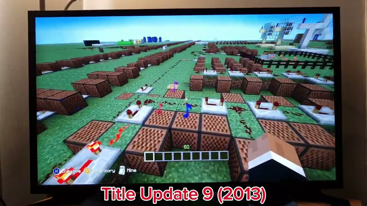 Note Blocks in TU9 vs TU75 (Minecraft: Xbox 360 Edition)