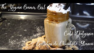 Café Dalgona con Caramelo y Galletas de Chocolate Blanco | Desayunos y meriendas Veganas ♥