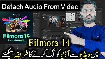 How to extract audio from video in filmora 14 | extract audio from youtube videos | video editing