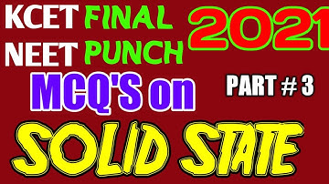 SOLID STATE- MCQ