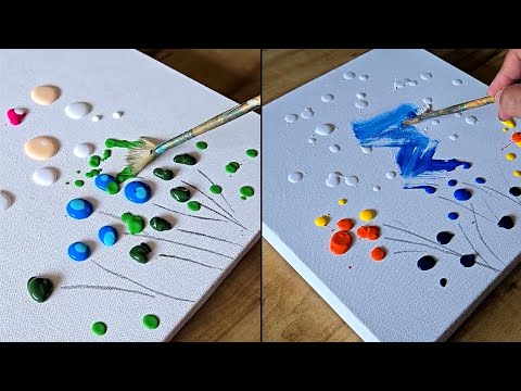 Two Amazing Floral Painting Ideas / Acrylic Painting
