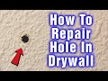 How To Repair A Hole In Drywall - Step By Step