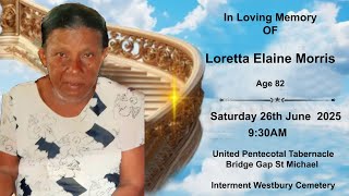 In Loving Memory  Of Loretta Morris