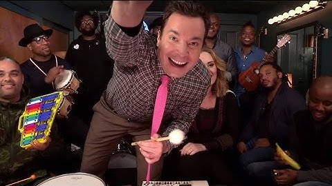 Jimmy Fallon, Adele & The Roots Sing "Hello" (w/Classroom Instruments)