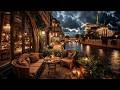 Calm Night Jazz in Paris  ☕ Notre Dame Café Ambience &amp; Smooth Jazz Instrumental for Study &amp; Work