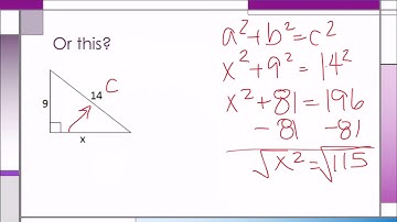 Pythagorean Theorem - Finding the length of a leg
