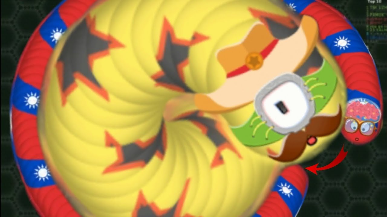 Wormate.io 001 Professional Worm Vs 999 Evil Worms/Best Funny Moments ...