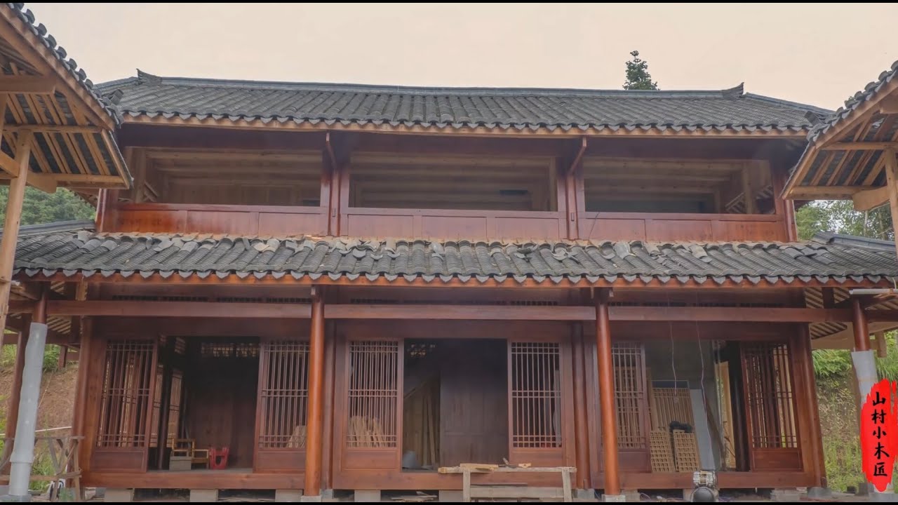 Traditional Wooden House Construction | Full Build Start to Finish 