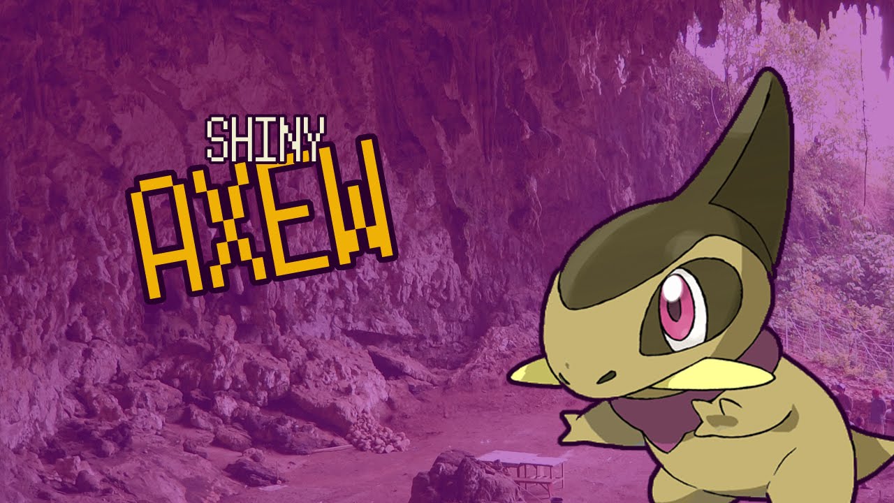 Shiny Axew after 6000+ RE's on Pokémon Y (Connecting Cave) [ISHC 2014 #3]