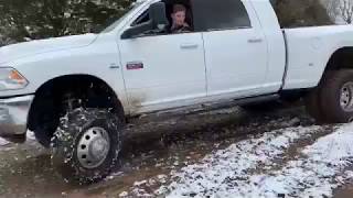 UPCHURCH DRIFTING HIS DIESEL TRUCK!