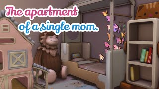 Квартира мамочки одиночки 💕 | The apartment of a single mom || Строительство в The Sims 4 || NO CC