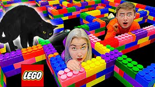 EL MAYOR LABERINTO DE LEGO DEL MUNDO PARA UN GATO DESAFÍO !